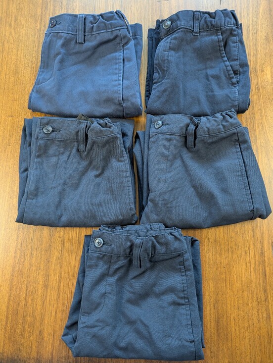 Lands' End Other - Bundle Of 5 Pcs Boys Size 8 Uniform Pants & Shorts Navy See Description